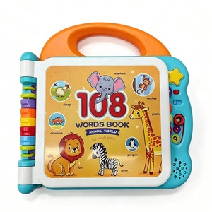 Libro de 108 Palabras Learning Friends de AJB Toys, Venta Directa de Fábrica, STEM, Inglés, Libro Interactivo <span class=keywords><strong>para</strong></span> <span class=keywords><strong>Aprender</strong></span> Palabras - Product Image 1