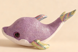 Adorables Peluches <span class=keywords><strong>de</strong></span> Delfín Brillantes con Detalles Iridiscentes en las <span class=keywords><strong>Aletas</strong></span> y las Colas para Niños, Juguetes para Abrazar - Product Image 6