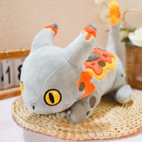 Peluche de dragon lestée personnalisée en usine avec pochette intérieure amovible lestée, poupée en peluche de dragon de feu doux