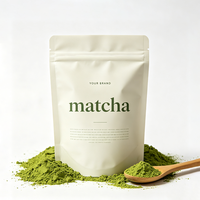 EcoPack Staande Zipper Pouch Mylar Aluminiumfolie Voedselveilige Matte Zak voor Matcha Proteïne Koffiepoeder Groothandel OEM ODM