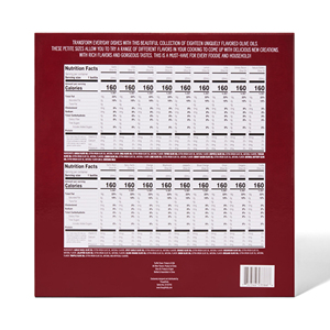 Coffret <span class=keywords><strong>Cadeau</strong></span> d'Huile d'Olive Personnalisé OEM avec Impression Numérique UV, 18 Bouteilles, 360 ml au Total, Saveurs Variées Pressées à Froid <span class=keywords><strong>pour</strong></span> la Saison - Product Image 6