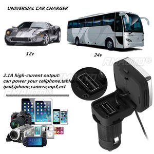 Transmisor FM Bluetooth 4.0 para Auto, Receptor de Audio Inalámbrico Manos Libres, Reproductor MP3, Cargador Rápido Dual USB 2.1A, Accesorios para Auto - Product Image 2