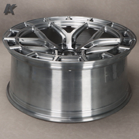 Jantes de course en alliage concave AK forgées 5X112 5X120, neuves, 25 mm pour M3/M4/M5 Mercedes Audi RS 18-21 pouces, chromées