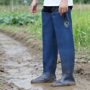 Fabricant de bottes en PVC avec logo personnalisé, bottes de terrain pour la pêche, le jardin, l'agriculture, les agriculteurs, bottes de rizière pour hommes et femmes, vêtements de travail - Product Image 3