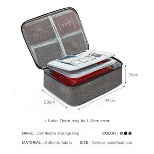 Organizador de Documentos, Bolsa de Almacenamiento de Documentos Impermeable con Cierre, Bolsa de Viaje para Guardar Archivos y Pasaportes - Product Image 6