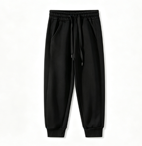 Pantalones Deportivos de Felpa Suave para Niños, 390g, Mezcla de Algodón, Corte Regular, con Bolsillos, para Niños y Niñas, Tallas 100-150, 2 Colores - Product Image 3