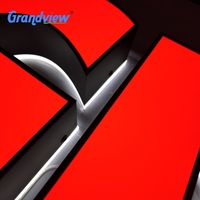 Lettres en acrylique 3D personnalisées, enseigne lumineuse LED pour la marque de votre entreprise, enseigne lumineuse pour l'extérieur, signalétique publicitaire commerciale