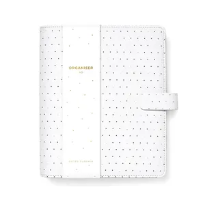 Custom Planner stampato in pelle B5 legante con copertina rigida con righello e risparmio di avvolgere la scuola Journal Planner