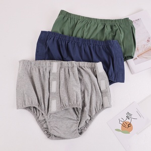 थोक पुरुष रोगी देखभाल अंडरवियर दोनों पक्षों पर पूरी तरह से खुले हुए ब्रिफ़ का पुनः प्रयोज्य - Product Image 1