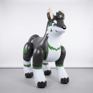 MythAnimalCreate Feral Kurosuke Juguete Inflable de PVC con Cabeza de Peluche, Pequeño Repuesto - Product Image 1