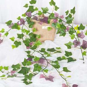 Recommander des feuilles de verdure en soie artificielle réaliste branche faux Yaleen 130cm tiges de feuilles de <span class=keywords><strong>patate</strong></span> <span class=keywords><strong>douce</strong></span> verte pour la décoration de la maison - Product Image 2