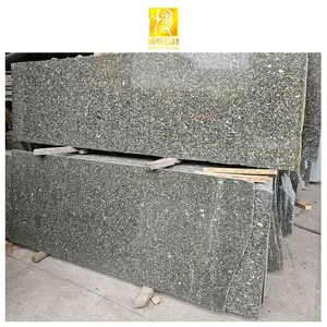 Großhandels preis Outdoor Naturstein Moderne polierte Treppen platten Indien Grüne Fliesen Granit bank