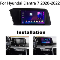 Autoradio Android pour Hyundai Elantra 7 2020-2022, écran tactile, autoradio stéréo vidéo GPS avec Carplay BT FM USB Plug and Play