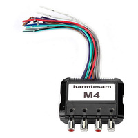 Convertisseur audio haut-vers-bas Senger M4, quatre entrées, quatre sorties, amplificateur de puissance 4 canaux, câble de contrôle, interface RCA, haute fidélité