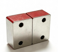Magnet Blok Tipe K, Sensor Perpindahan Magnetostriktif, Aksesori Blok Magnetik Induksi Tetap Lubang Ganda