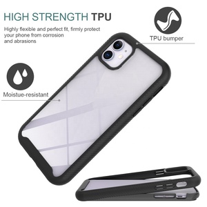 ร่างกายเต็มรูปแบบกรณีที่ทนทาน Built-In Touch <span class=keywords><strong>Sensitive</strong></span> Anti-Scratch ป้องกันหน้าจอ TPU กันชนกรณีสำหรับ IPhone12 Series - Product Image 3