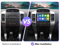 Autoradio Android 4G WiFi Carplay Lecteur multimédia vidéo Navigation pour Toyota Prado 2004 2009 4 cœurs
