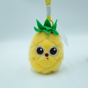 Mini peluche fruitée douce et agréable pour la peau avec rembourrage en coton PP, porte-clés fruits assortis, emballage <span class=keywords><strong>cadeau</strong></span> personnalisé pour la vente en gros aux centres commerciaux - Product Image 3