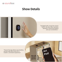 Cabines insonorisées - Utilisation hôtelière, entrepôt, villa - Chaise ergonomique à cadre en aluminium - Cabine silencieuse portable pour la maison, l'école, le bureau
