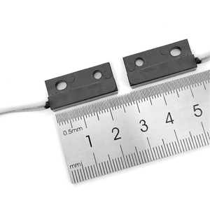 Sensor de proximidad magnético ultrafino con interruptor de láminas en forma de L, carcasa de ABS, UL1007, cable de 24AWG, 100VAC 0.5A, para puerta de armario/guardarropa - Product Image 1