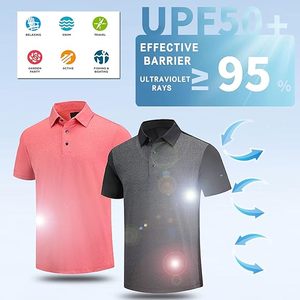 Polo da Golf per sport di squadra da lavoro con Logo personalizzato di alta qualità per uomo Polo semplice Casual ad asciugatura rapida - Product Image 4