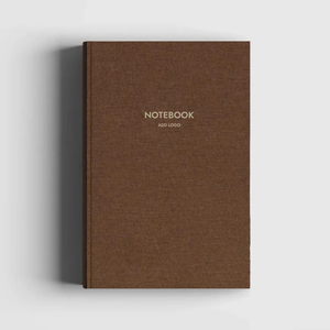 Taccuino personalizzato stampa Beige lino con copertina rigida rilegatura termica A5 il produttore della rivista del <span class=keywords><strong>Notebook</strong></span> Planner con timbratura in oro - Product Image 1