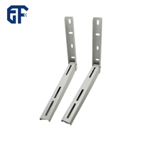 Support mural réglable en métal robuste pour mini-split électrique, vente en gros d'usine, pour unités extérieures de 9000 à 18000 BTU, compatible pompe à chaleur
