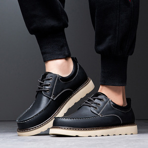 Zapatos de trabajo estilo retro, zapatos para hombre de talla grande acolchados y ensanchados, zapatos para escalada al aire libre y estilo casual para caminar. - Product Image 3