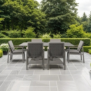 Ensemble de chaises et table de jardin en aluminium avec cordage, mobilier d'extérieur, ensemble de salle à manger pour patio - Product Image 6
