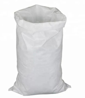 Sac agricole 50kg 100kg Eco Plain White PP Woven Sack Bag for Farm Volaille Feed Corn Grain Seeds