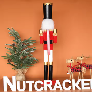 Decorazioni Natalizie Giganti da 90cm, Schiaccianoci <span class=keywords><strong>in</strong></span> <span class=keywords><strong>Legno</strong></span> Creativi per Esterni e Interni - Product Image 3