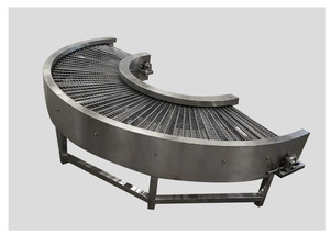 Nastro Trasportatore in Rete Metallica di Acciaio Inox con Curva a 90 Gradi, Personalizzato per Raffreddamento ed Essiccazione nell'Industria Alimentare, Resistente al Calore - Product Image 6