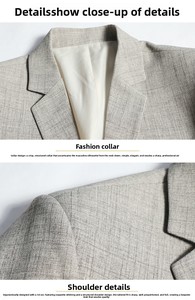 Nuevo Blazer Casual de Negocios <span class=keywords><strong>para</strong></span> Hombre de Mediana Edad y Joven, Chaqueta Cortavientos de Un Solo Pecho, Abrigo Superior, Traje Casual <span class=keywords><strong>para</strong></span> Hombre - Product Image 5