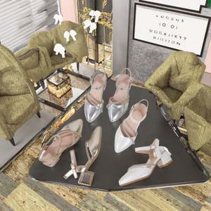 Tendance de la mode du printemps, chaussures élégantes en cuir verni antidérapantes, talons fins de 9 cm pour femmes - Product Image 3