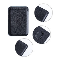 Portefeuille de téléphone portable en cuir véritable de luxe avec aimants, porte-cartes, étui de téléphone pour carte de visite, portefeuille pour iPhone 15 16