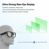 Lunettes Intelligentes IA avec Caméra Intégrée, Photographie 20MP, Étanche, Écran OLED Sans Fil à Guide de Lumière, Affichage par Ondes