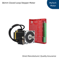 Driver Stepper Hybrid HSD86 Loop Tertutup 2-Fase 48V DC + Kit Motor 86HS Tanpa Kehilangan Langkah Torsi Tinggi NEMA 34 Servo Mudah