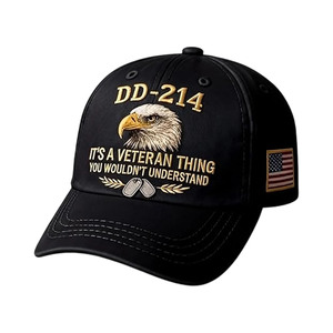Casquette de baseball DD-214 imprimée avec patch Aigle et Drapeau Américain, réglable, toutes <span class=keywords><strong>saisons</strong></span>, protection solaire extérieure, pour le commerce transfrontalier - Product Image 2