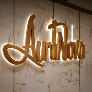 Tùy chỉnh 3D LED Backlit Acrylic Logo dấu hiệu cho văn phòng trong nhà dấu hiệu kinh doanh với ánh sáng lên thư cho công ty sử dụng - Product Image 3