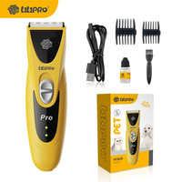 Tondeuse à poils pour chien rechargeable LILIPRO PT305, faible bruit, tondeuse électrique pour animaux de compagnie, machine à tondre sans fil, kit de toilettage pour chat