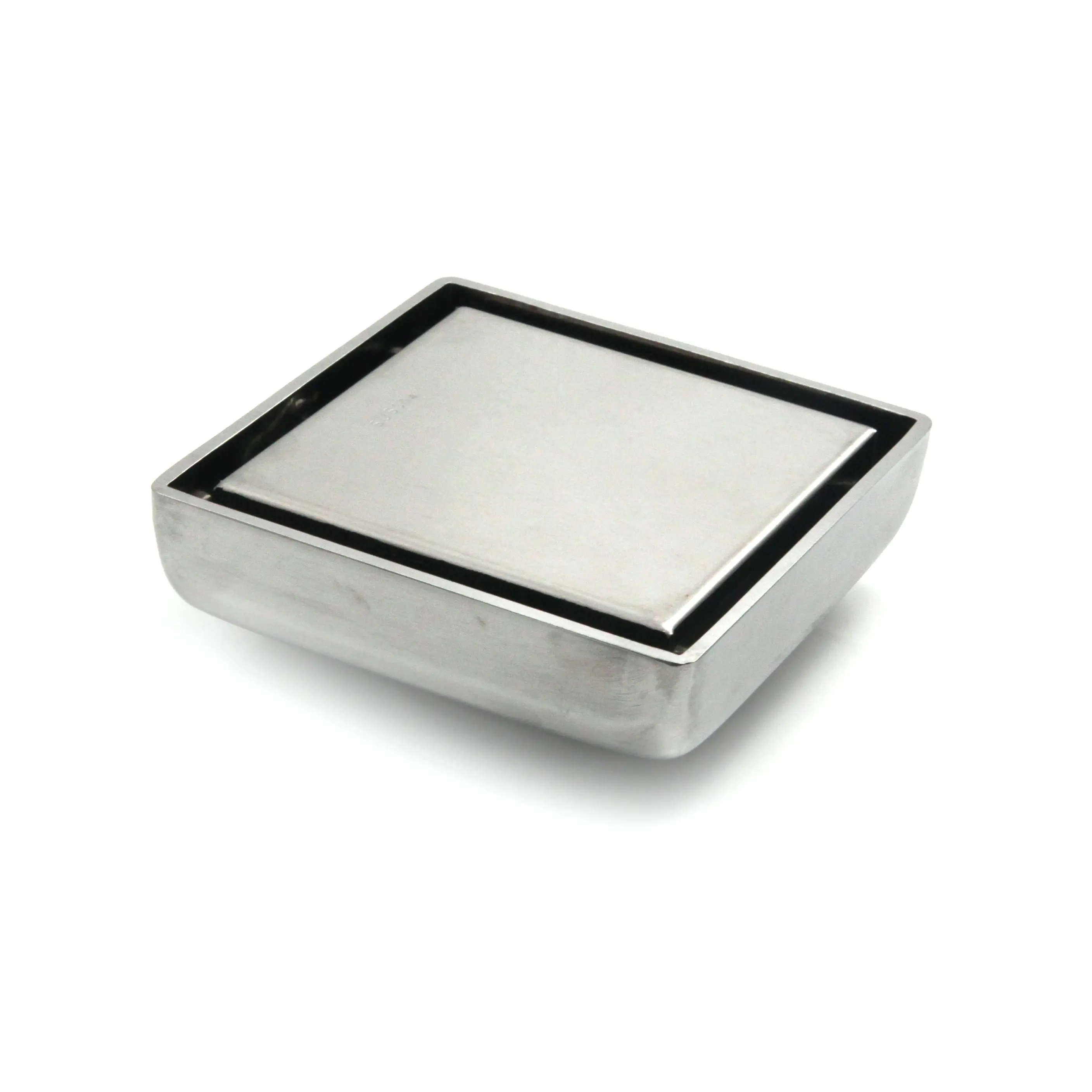 GUIDA 1 x8112 inserto per piastrelle quadrato griglia invisibile coperchio filtro scolapiatti per bagno spazzolato SS scarico a pavimento