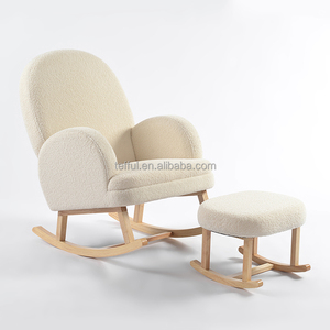 Silla Mecedora Moderna de Madera para Bebés, para Lactancia Nocturna, Diseño Portátil - Product Image 1