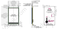 Port série SPI 3.5 pouces TFT LCD écran tactile capacitif module d'affichage 320*480 IPS version noir
