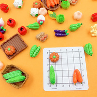 Série Végétale DIY : Matériaux Créatifs en Résine Plastique pour Coques de Téléphone, Porte-clés et Accessoires Cheveux – Formes Maïs, Citrouille, Carottes