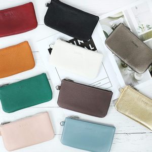High Quality Vintage Brown Leather <b>Wristlet</b> Crossbody Clutch Purse for Women - Product Image 2