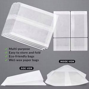 Bolsas de Papel Glassine Lisas para Envolver Galletas, Pasteles, Alimentos y Bocadillos, Resistentes a la Grasa, Bolsas de Papel Pergamino para Sándwiches - Product Image 2