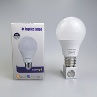 Ampoule LED Plastique Économie d'Énergie Ingelec A60 Super Lumineuse E27 Lumière Chaude Blanche Certifiée Energy Star AC pour Usage Domestique
