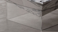 Table basse en marbre acrylique avec un luxe léger et une sensation haut de gamme, table basse de salon carrée moderne et simple