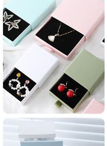 Cajas de Regalo de Papel Rosa para Joyería de Lujo con Logotipo Privado, Cajas para Anillos, Aretes, Pulseras, Collares - Product Image 5