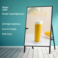 Outdoor Rechteckiger Aluminium Vollfarbiger Display-Bodenständer Leuchtender 10000 Lumen LED-Poster Werbe-Ultraflacher Gehärteter Leuchtkasten